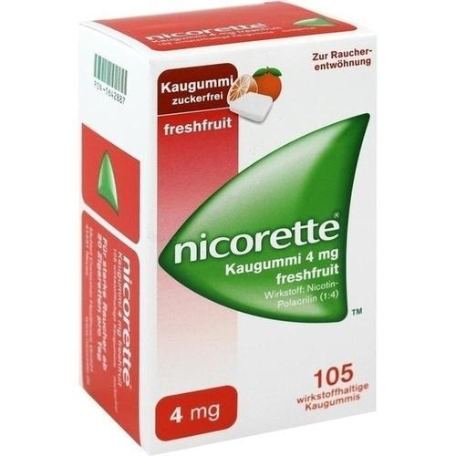 NICORETTE 4 mg freshfruit Kaugummi 105 St PZN 1642887