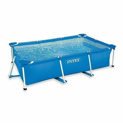 Intex 8.5ft x 26in Rectangular Frame Above Ground Backyard Swimming Pool NEW