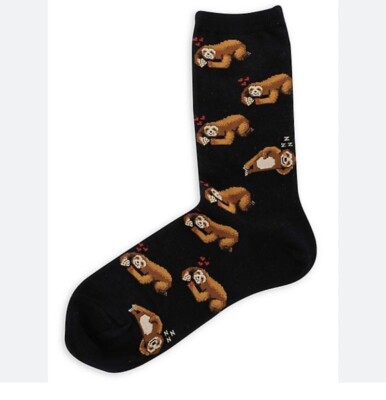 $12 Men's Hot socks Pizza Sloth Crew   size 10-13