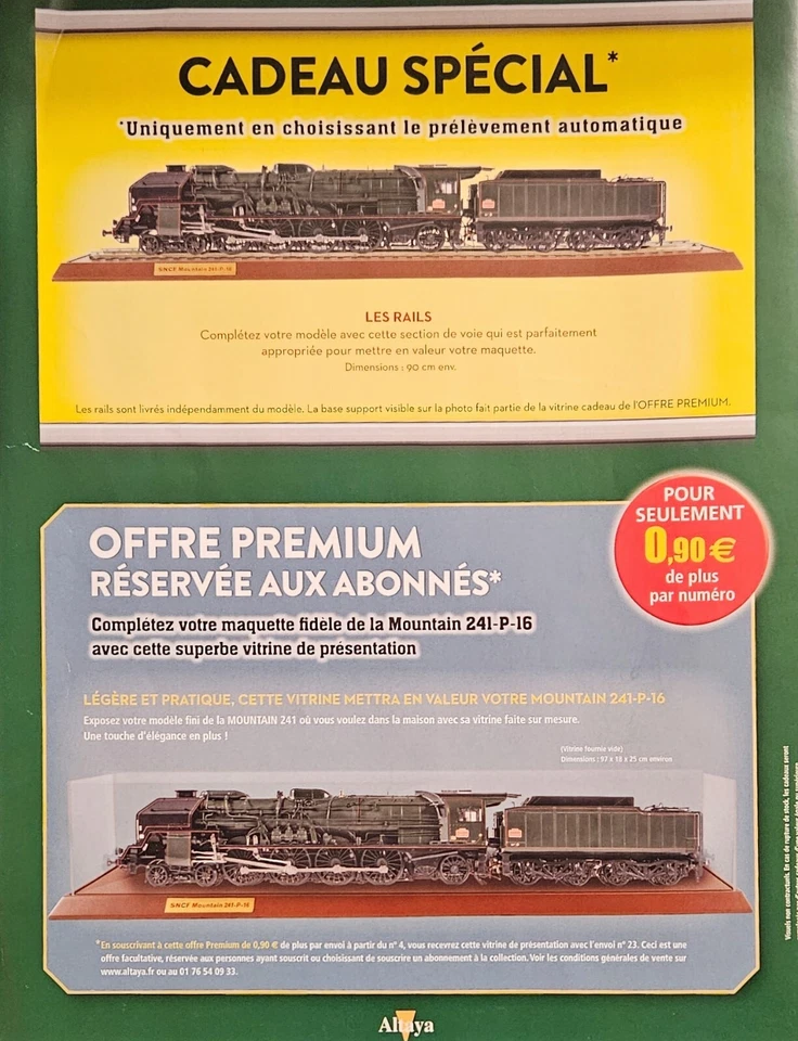 Altaya Locomotive à vapeur Mountain 241-P-16 Echelle 1/32 BIS - Photo 3/3