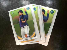 2014 Bowman BCP76 Gabriel Ynoa 8 count all chrome lot New York Mets