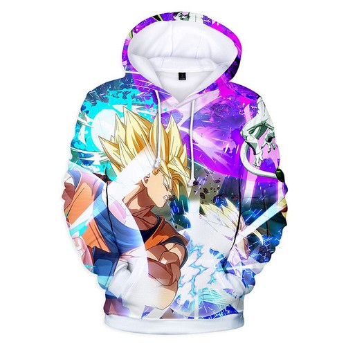 Anime Dragon Ball 3D-Druck Erwachsener Teen lockerer lässiger Langarm-Hoodie - Bild 6 von 8