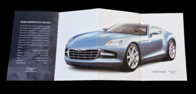 CHRYSLER FIREPOWER COUPE Prototype 6.1 V8 Prospekt Brochure USA 86