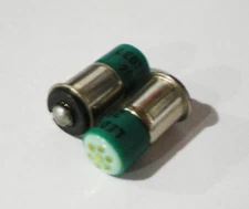 TWO Ledtronics F206CPG6 GREEN LED Lite 28VAC Midget Flange T1-3/4 / SX6s F206