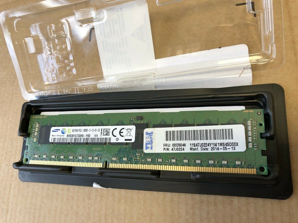 IBM FRU 00D5046 GB dual-rank V DDR3 1600 MHz RDIMM 47J0224