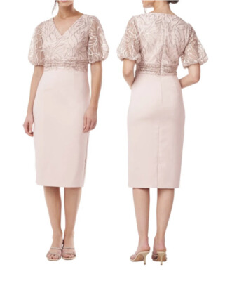 New JS Collections Emersyn Midi Dress In English Rose size 6