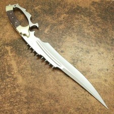 WILD CUSTOM HANDMADE 22 INCHES LONG IN HIGH POLISHED STEEL HUNTING PERFECT BOWIE