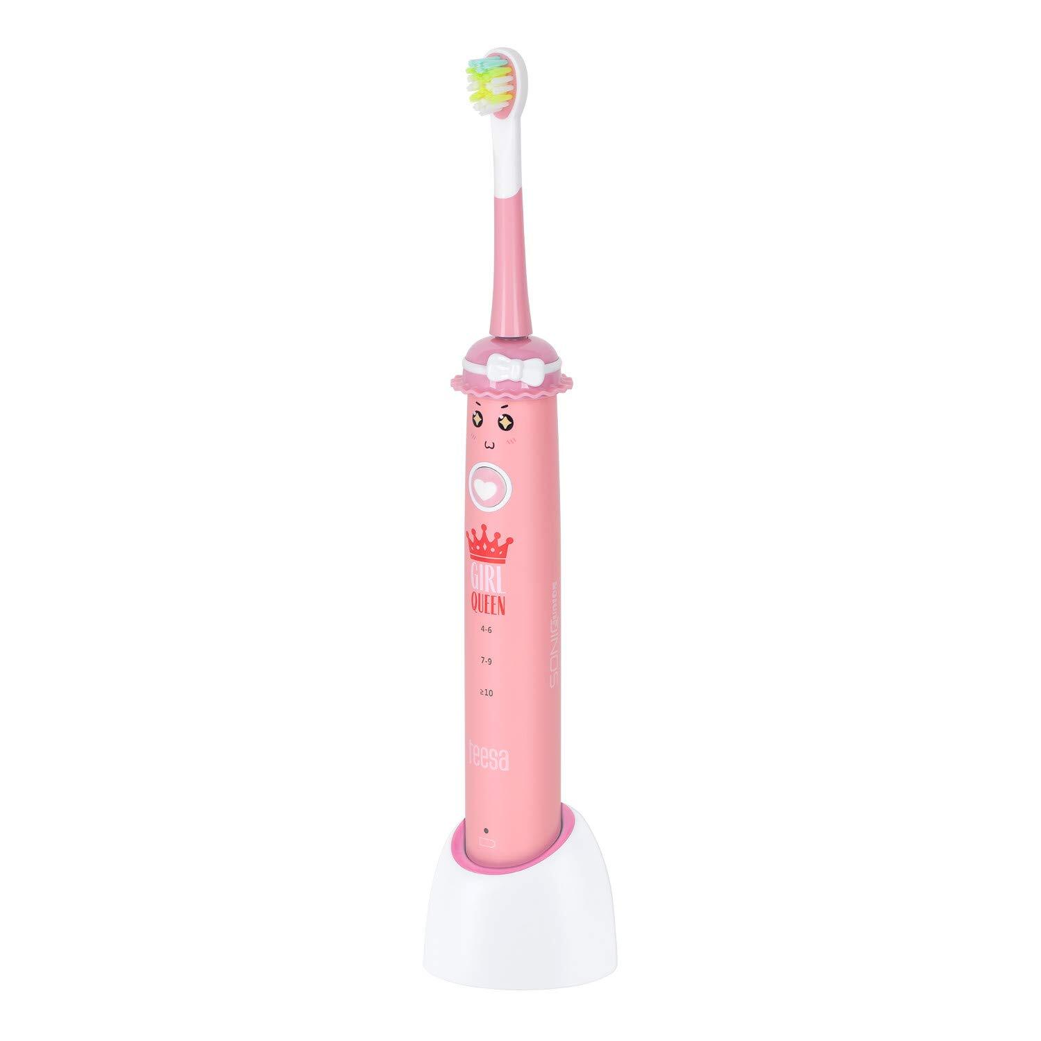 Teesa Sonic Junior - Spazzolino elettrico sonico per bambini, spazzolino (Y8X)