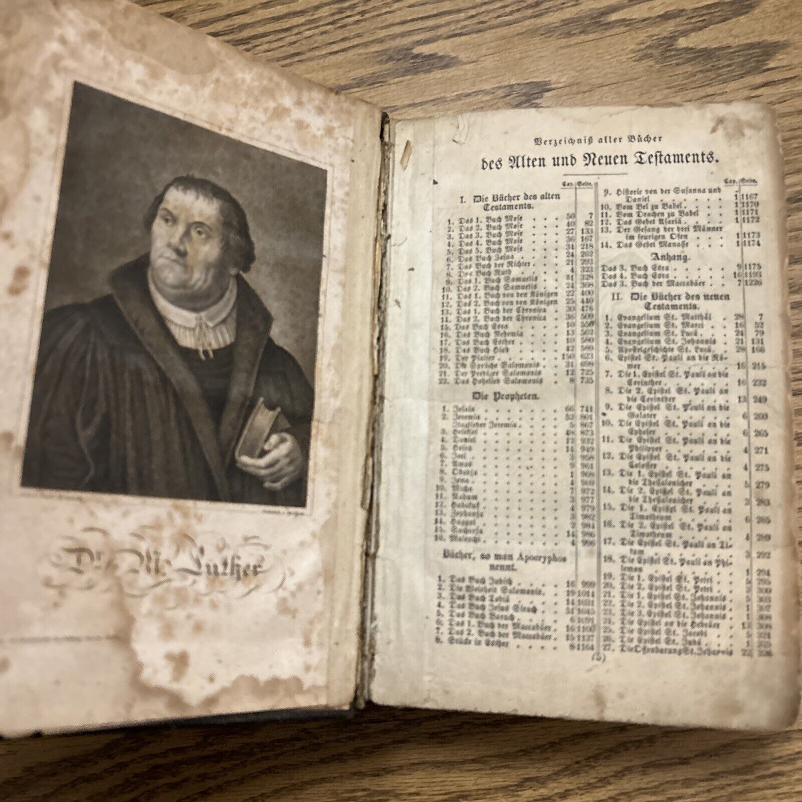 Thick Antique 1739 GERMAN BIBLE Martin Luther