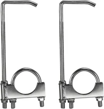 2-1/2" Universal Clamp On Exhaust Hanger 2.5" Exhaust Clamp With Hanger Rear ...