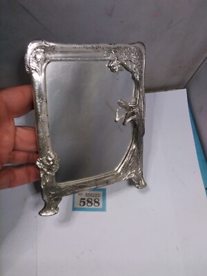 Vintage Chrom Spiegel Jugendstil Design