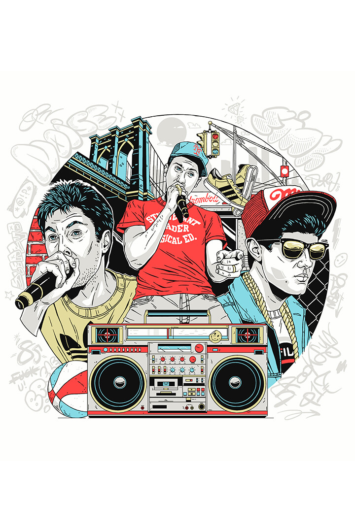 Beastie Boys Poster Live On Stage Rare New Hot Art Wall Indoor