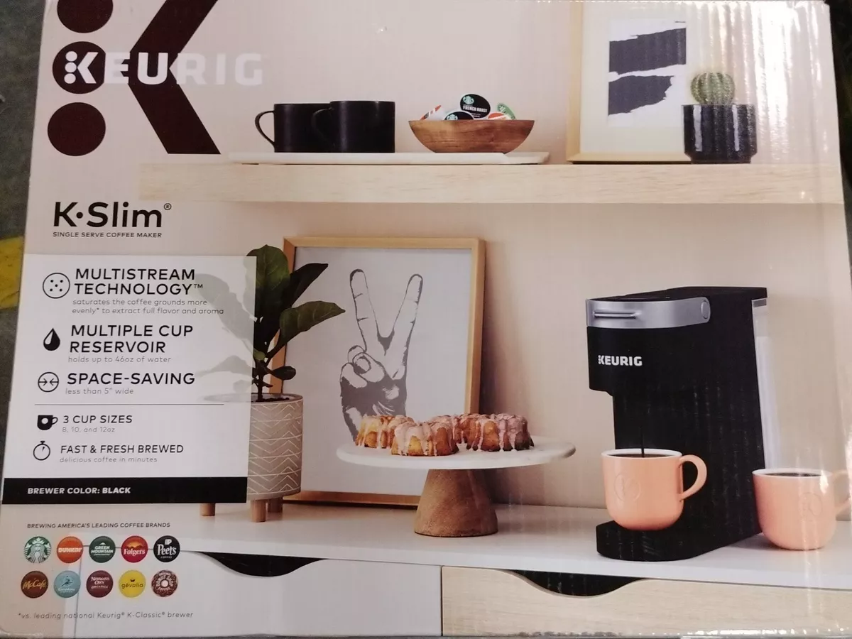 Keurig K- Slim Single Serve K-Cup Pod Coffee Maker, Multistream