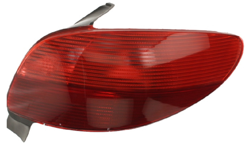 Feu arrière droit anti-infiltration pour Peugeot 206 rouge