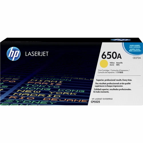 HP 650A Jaune Cartouche de Toner - CE272A