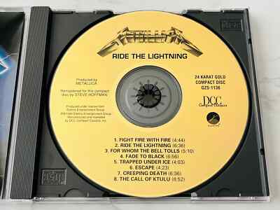 Metallic Ride The Lightning CD 24KT GOLD DISC! Audiophile DCC OMR