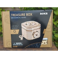 ROKR LK502 Mechanical Gears Treasure Box DIY Kit - 123 Pieces 10012485mm