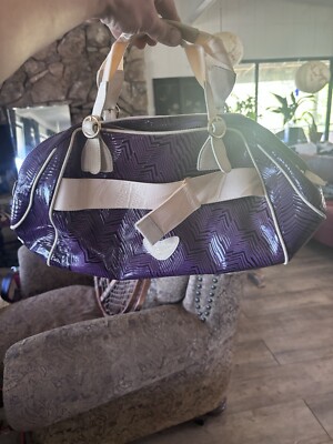 Roberto Cavalli Freedom Purple Handbag
