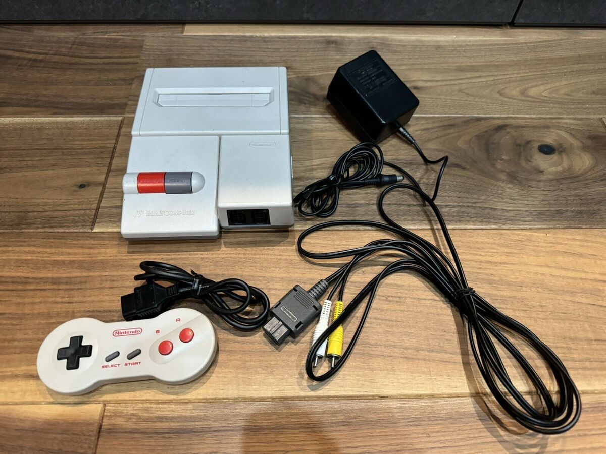 Nintendo Famicom AV Top Loader Family Computer Console OEM + Nintendo Famicom AV Top Loader Family Computer Console OEM +