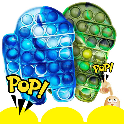Among us Push Pop Silicone Sensory Fidget Toy Anti-Anxiety Stress