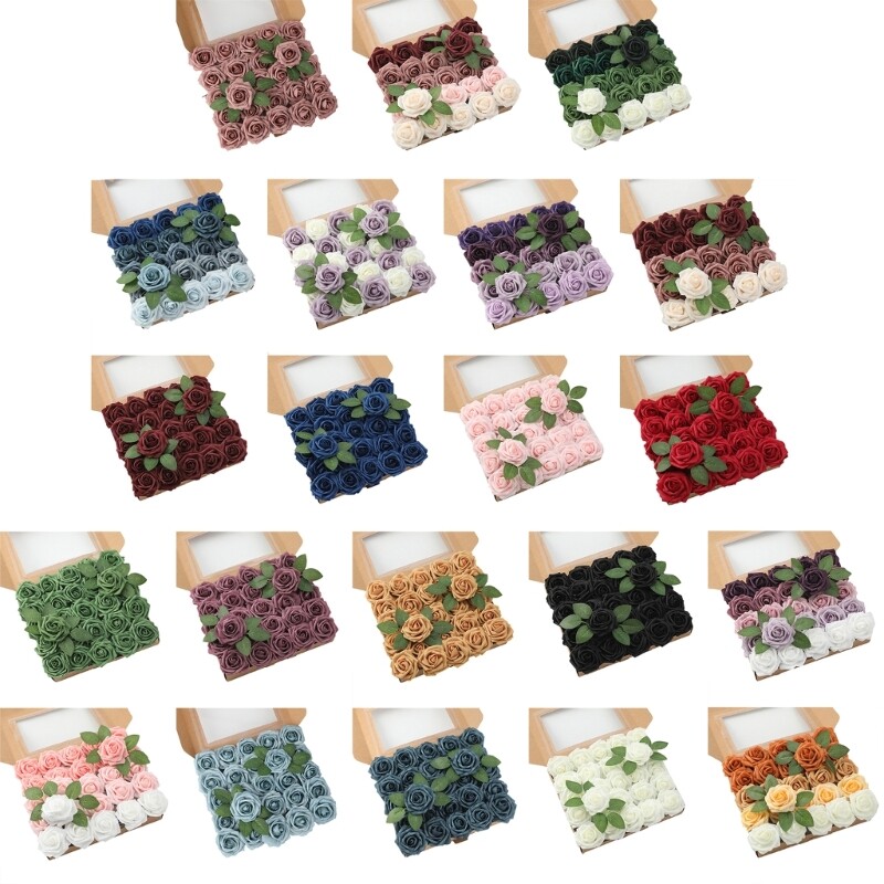 Artificial Roses Flowers for DIY Valentine s Day Wedding Bouquet Decor