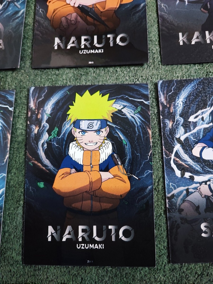 Topps NARUTO ANIMAX JET BLACK Limited Edition Card Full Set Of 15