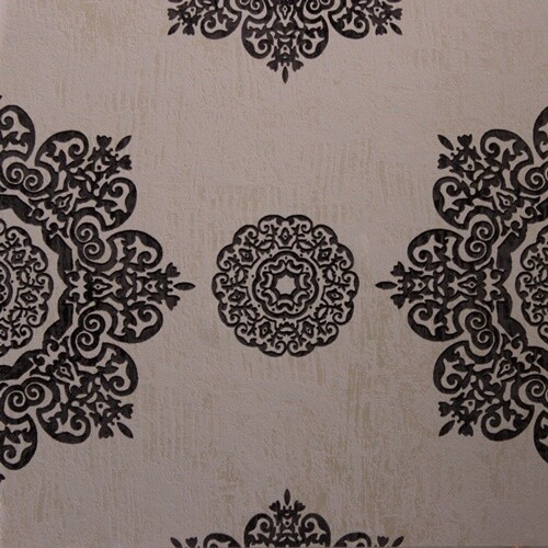 Bn Walls Tapete Belmont 49614 Taupe- Schwarz Ornament Vliestapete Vlies-image