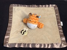 Circo Orange Stripe Giraffe Bumble Bee Baby Security Blanket Lovie Lovey Plush