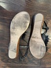 Women's Klub Nico Black Sandals Flats SIZE 9 String Suede Adjustable Open Toe — photo 5
