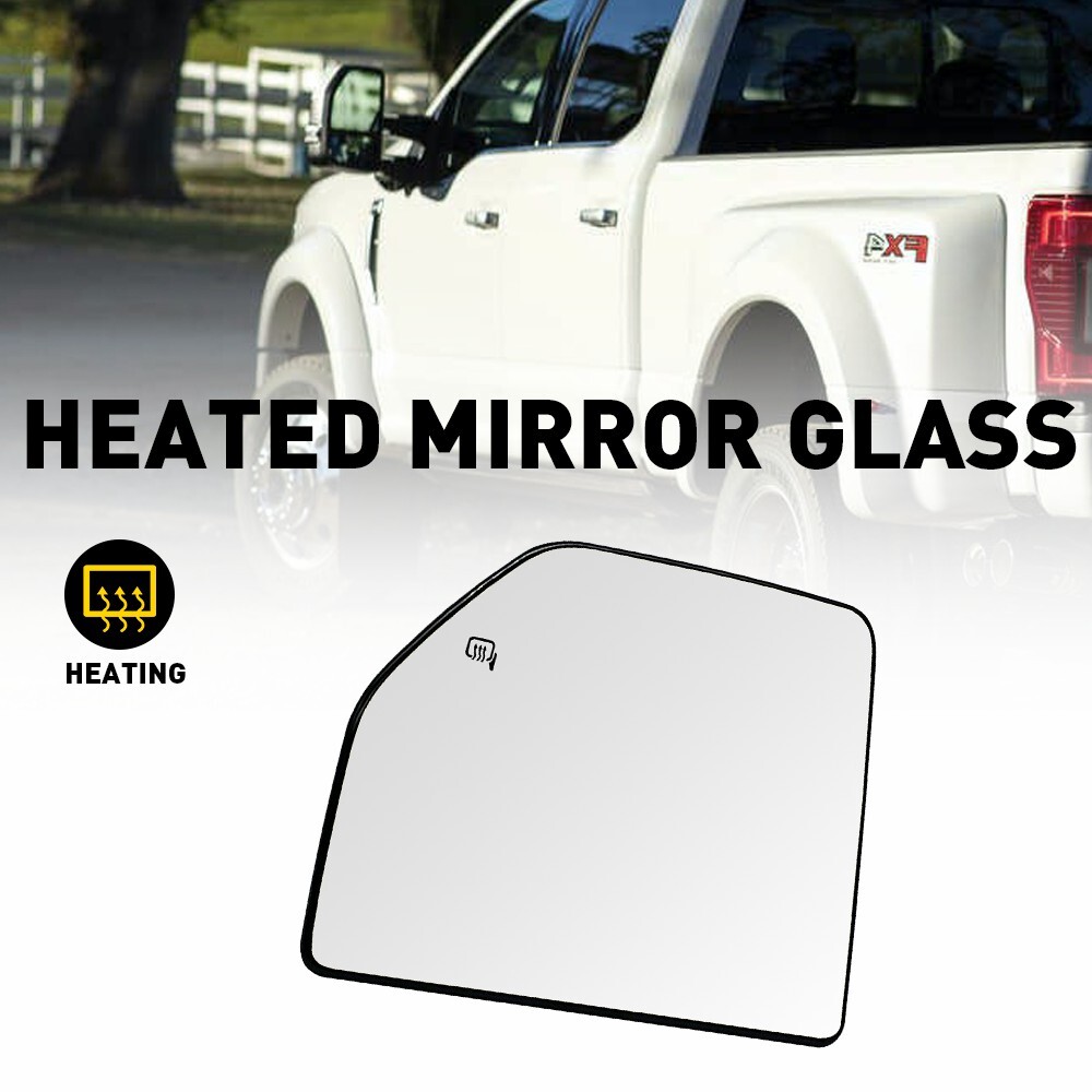 Tow Mirror Glass Heated Upper Side Driver For Ford F150 F250 F350 FL3Z17K707T