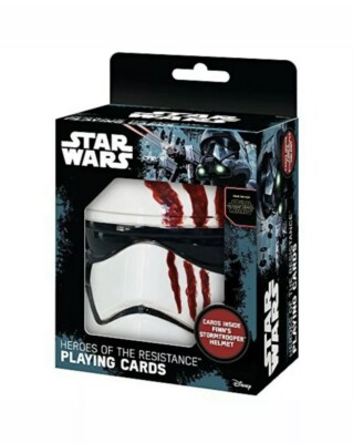 Star Wars TFA Playing Cards Finn Storm Trooper Blood Helmet Heroes of Resistance