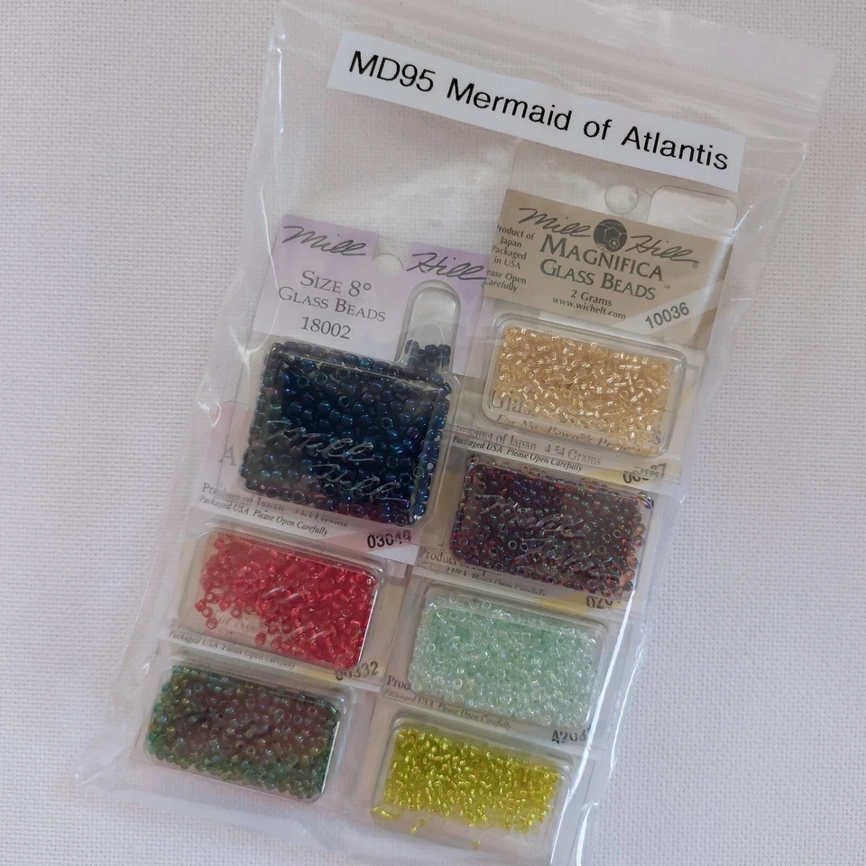 亚特兰蒂斯美人鱼串珠十字绣装饰珠包 — 第 3/4 张图片