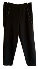 Vince Black Tuxedo Tapered Pull On Pants Trousers Women's Size S Side Detail