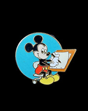 Disney WDW - MGM Studios - Animation Gallery Tour (Mickey Animator) Pin 1989