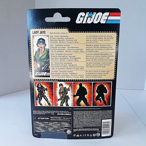 GI Joe Lady Jaye 6" Actionfigur Walmart Exclusive Tall Retro Card 2022 Hasbro - Bild 12 von 12