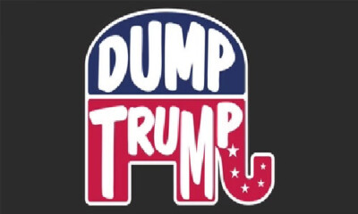 DUMP TRUMP KAMALA HARRIS 2024 BLACK Vinyl Decal Bumper Sticker