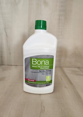 Bona 32 oz. High-Gloss Stone, Tile & Laminate Floor Polish, New Sealed Ship Free