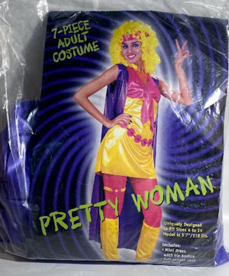 Fun World Vintage ''Pretty Woman'' Costume, Adult Women Multicolor, Themed Parties