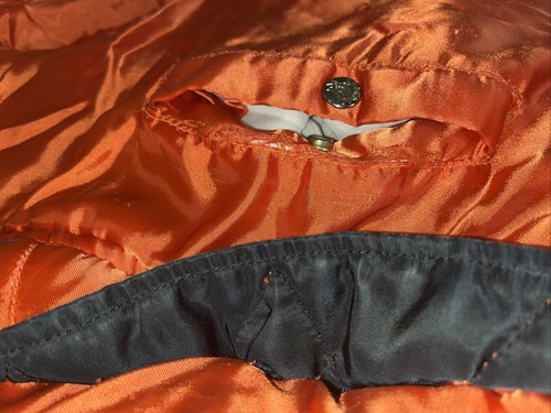 Black Flyers Jacket Airforce Orchard MIL-J-8279E Reversible Bomber Sz L Distress - Picture 12 of 19