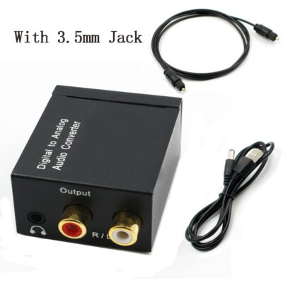 Digital to Analog Audio Converter Optical Fiber Coaxial