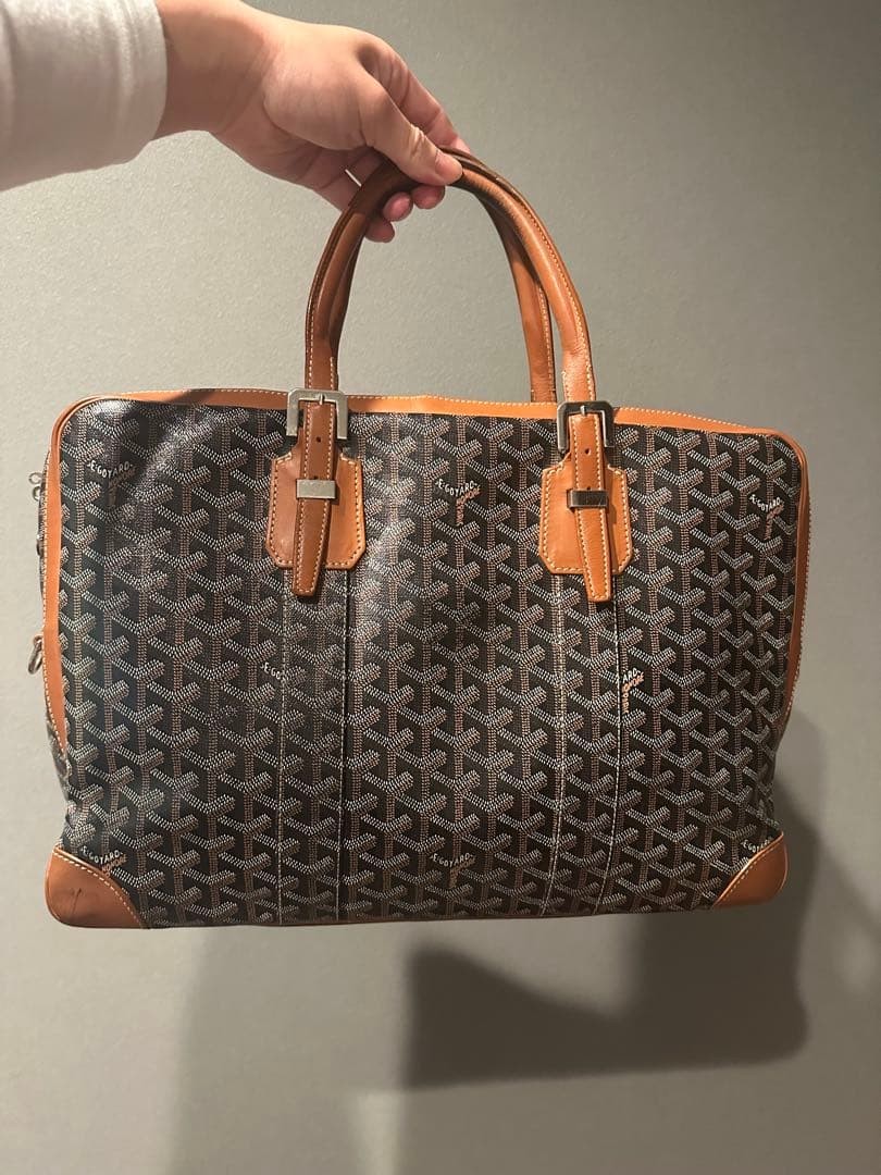 GOYARD Ambassador MM Black Brown Briefcase Business Bag good condition image 2