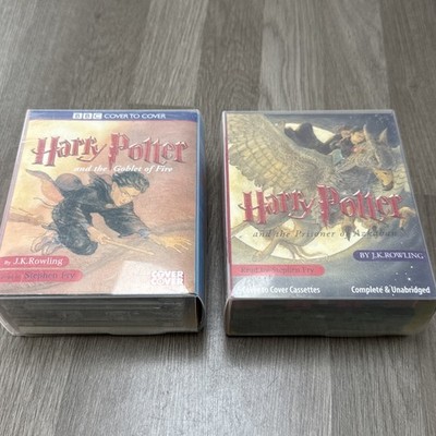 Harry Potter bundle of 2 Audio Books Cassette Tapes read by Stephen Fry