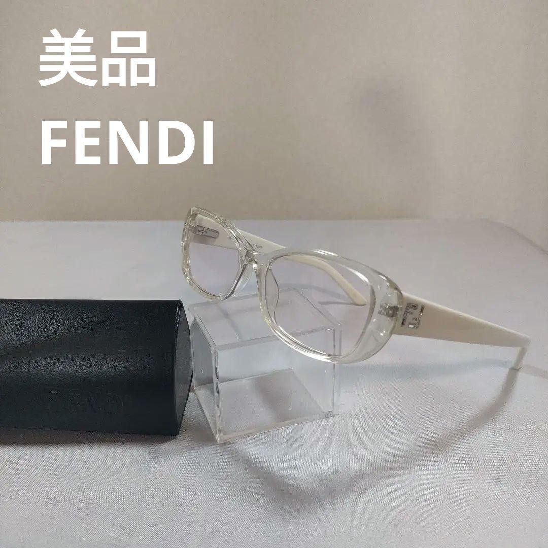 Fendi 113 F956R Clear Oversized Sunglasses with 80mm Lens Unused