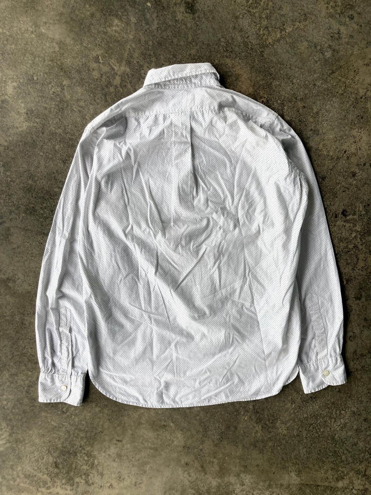 Engineered Garments Polka Dot White Button Up Shi… - image 10