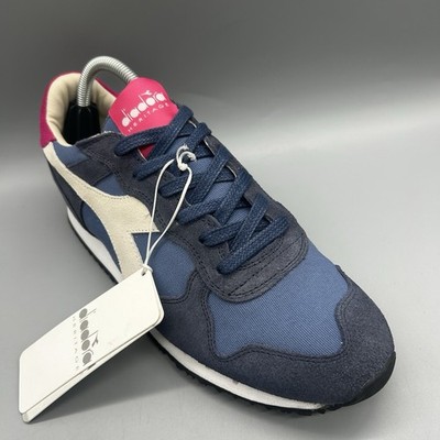 Diadora Heritage Trident Navy Blau Pink Herren Uk 7,5 EU 41 Terrassen Freizeit