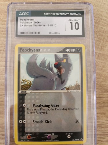 Poochyena graded CGC 10 for sale on eBay