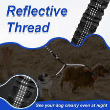 Double Dog Leash, Dual Dog Leash, 360  Swivel Tangle Free Bungee Walking Trainin