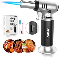 Butane Torch Lighter, Mini Kitchen Cooking Torch Lighter with Fuel Gauge & Conti