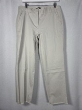 NWT Talbots Straight leg Khaki Raw Hem Chino Pants Women's Size 8  80