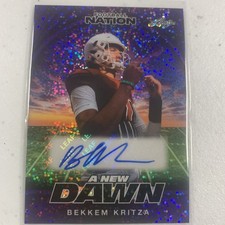 Bekkem Kritza Auto 4/8 Purple Sparkle 2025 Leaf Football Nation Penn State